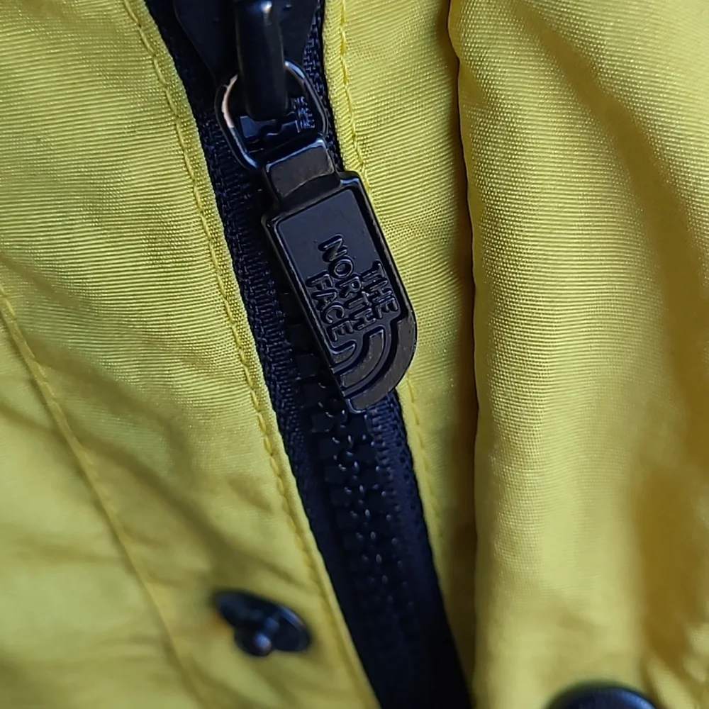 THE NORTH‎ FACE Yellow Black Nylon Mens Sz Large Jacket Coat 90s VTG TNF